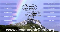 Desktop Screenshot of jeveuxvoirdieu.org